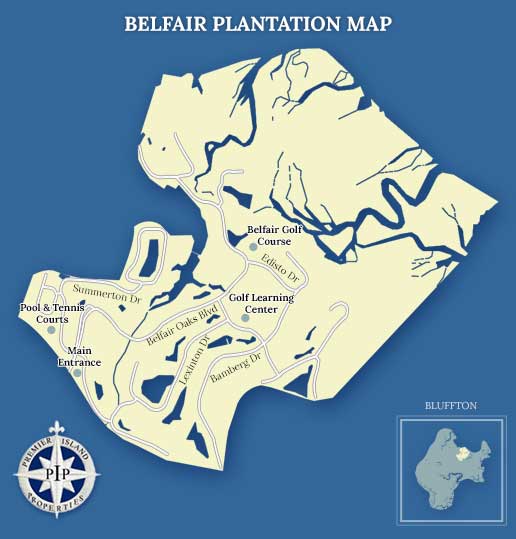 Belfair Plantation Map