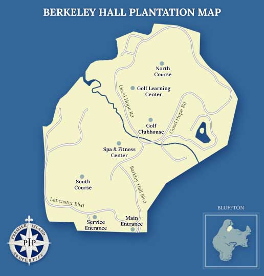 Berkeley Hall Plantation Map
