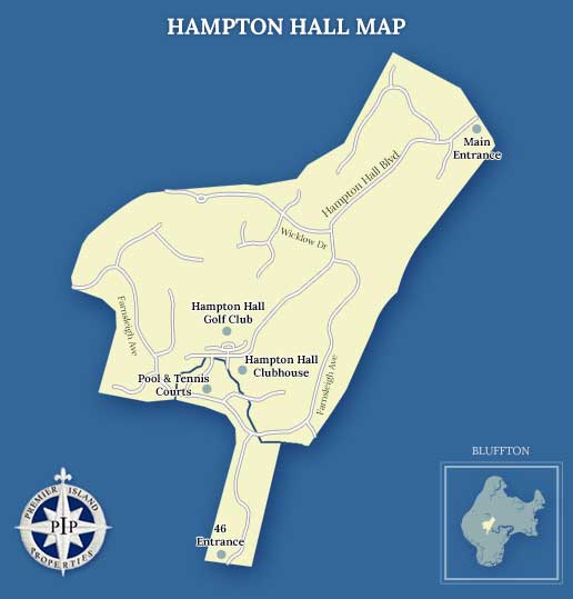 Hampton Hall Map