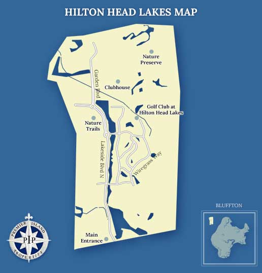 Hilton Head Lakes Map