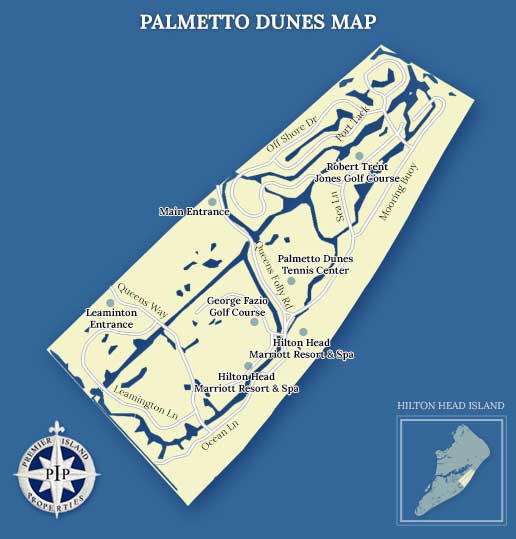 Palmetto Dunes Plantation Map