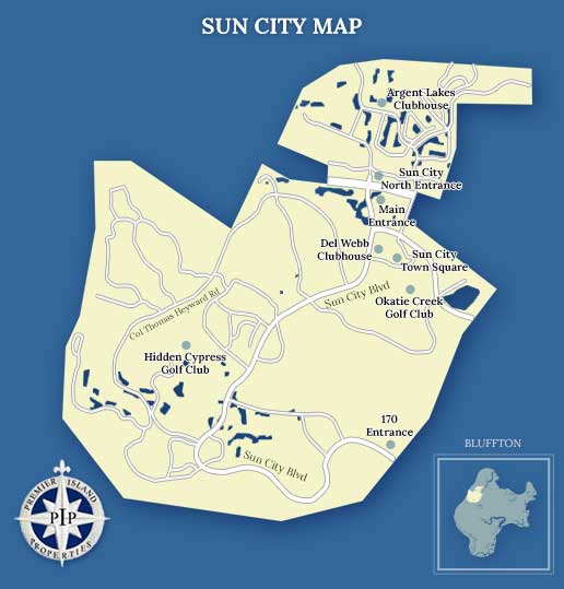 Sun City Hilton Head Map