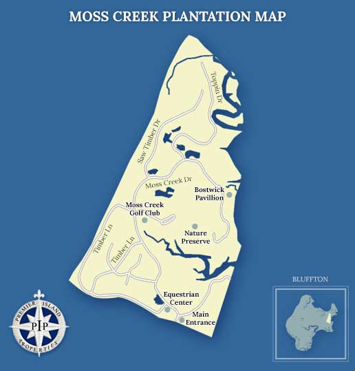 Moss Creek Plantation Map
