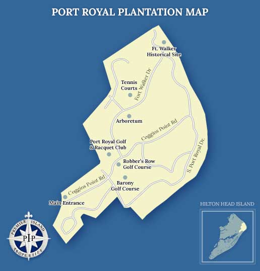 Port Royal Plantation Map